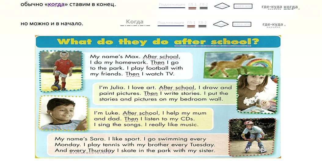 куда ставить время в английском предложении