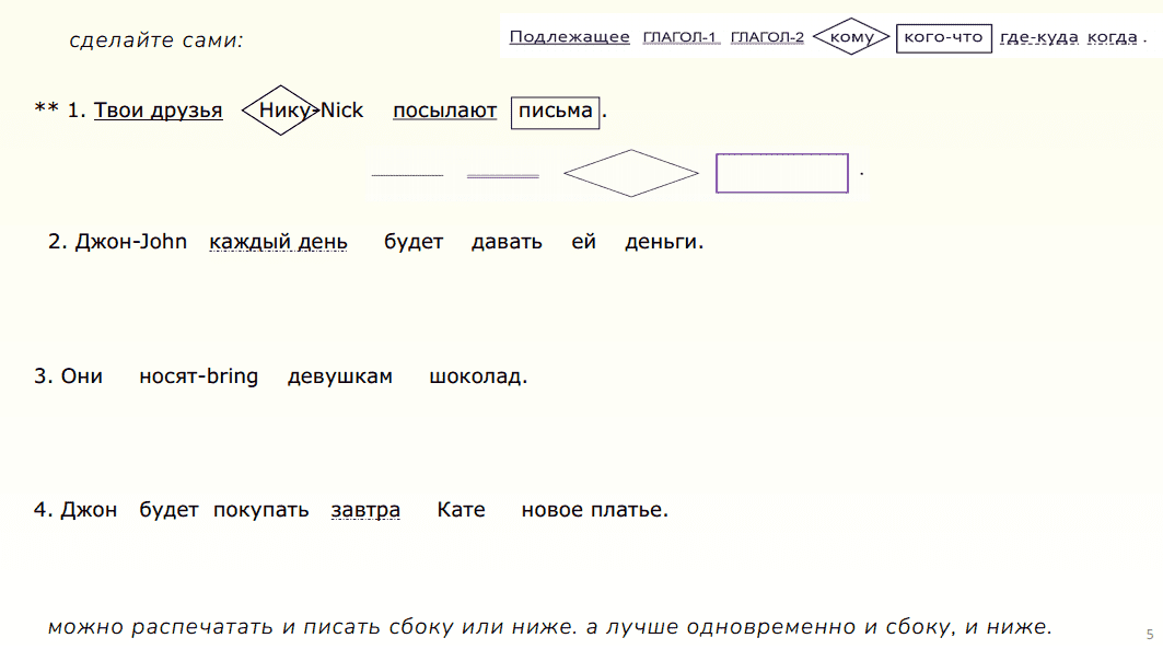 4 задания по английскому на перевод