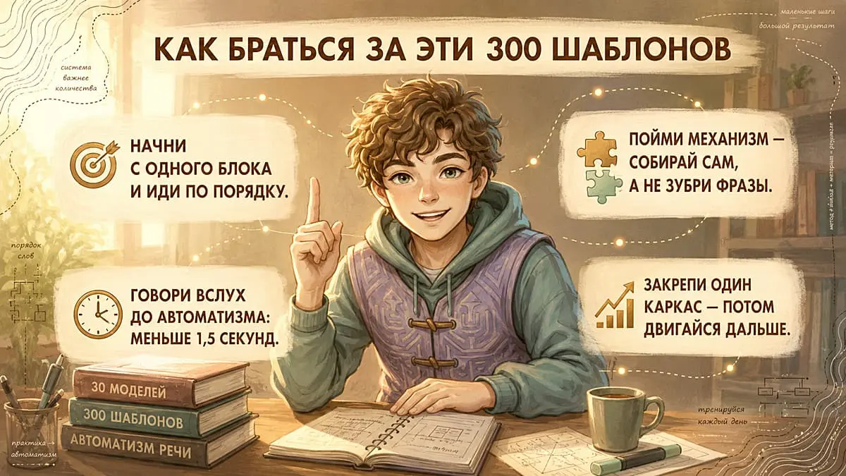 как браться за 300 английских шаблонов